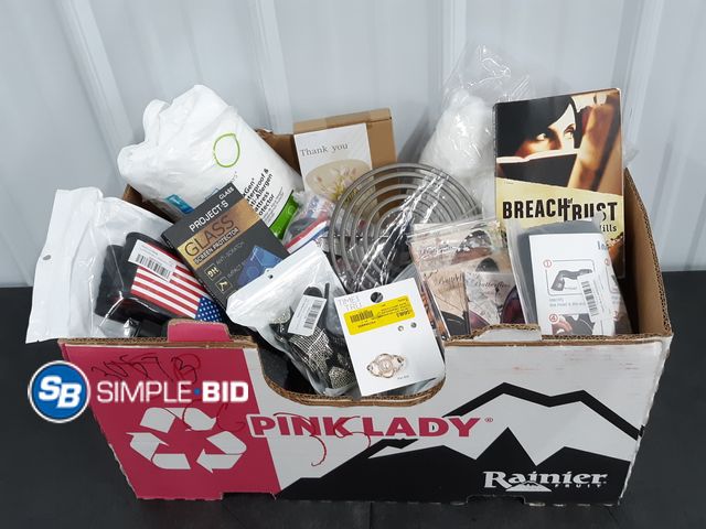 Lot 58-37079 - BOX of Small amazon items - variety of items - unused