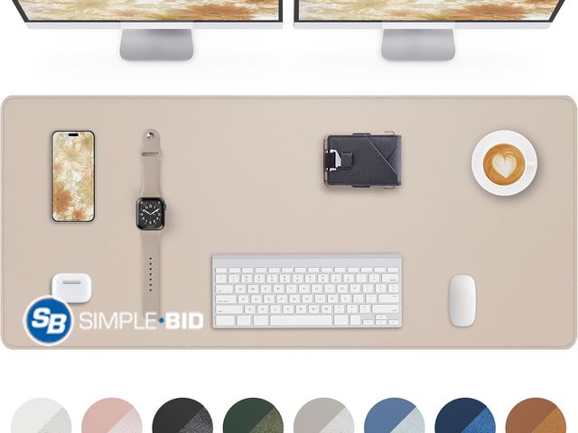 Lot 58-59460 - Extra Large Desk Mat - 63"x 17" Non-Slip Desk Pad for Office and Home - Ideal for Large Mouse Pad an...