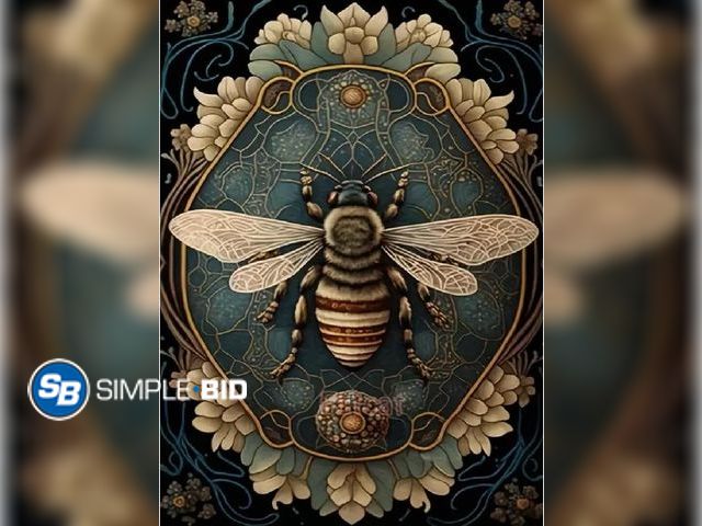 Lot 58-74642 - New JFYHAB Bee Diamond Painting Kits for Adults Flower 5D DIY Diamond Art Kits for Beginners Round F...