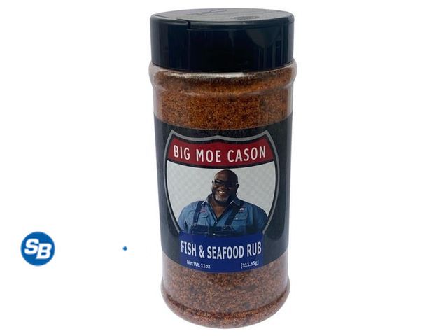 Lot 58-71843 - Moe Cason Barbecue 11 oz Cason Fish &amp; Seafood BBQ Rub Rub Recipe - unopened