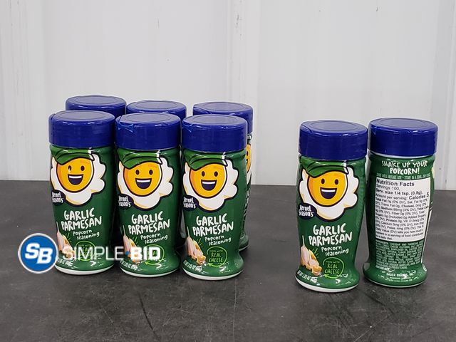 Lot 58-84272 - Lot of (8) Kernel Season's Popcorn Seasoning, Parmesan &amp; Garlic, 2.85 Ounce - unopened