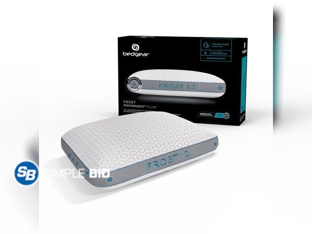 Lot 58-51353 - New Bedgear Frost Performance Pillow - Size 1.0 - Cooling Bed Pillow for Hot Sleepers - Medium Firmn...