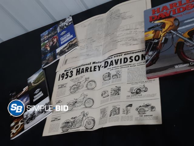 Lot 58-27021 - Bag of Misc Harley Davidson Items, Books, Posters