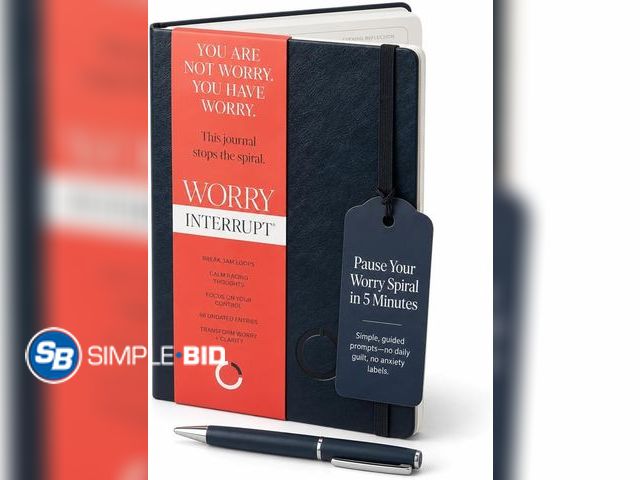 Lot 58-83136 - New Guided Anxiety Journal - Break the Habit of Overthinking and Learn to Interrupt Worry Before It ...
