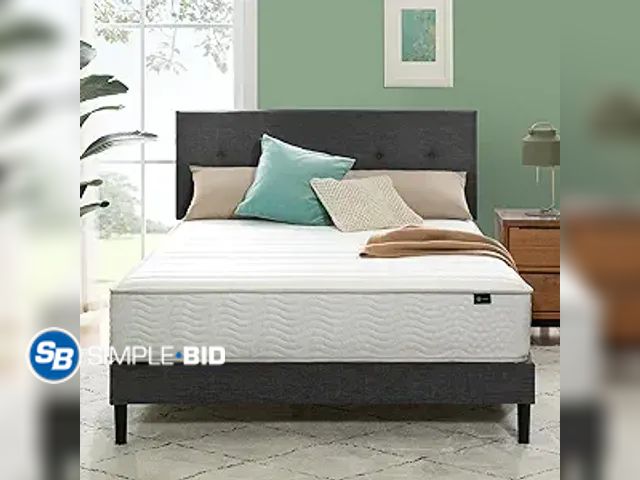 Lot 58-31973 - New ZINUS 10 Inch Foam and Spring Hybrid Mattress [New Version], Full, Fiberglass Free, Medium Firmn...