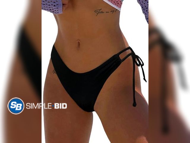 Lot 58-39658 - BIKINX Women's Bikini Bottom Side Tie Cheeky Bathing Suit High Cut Swim suit