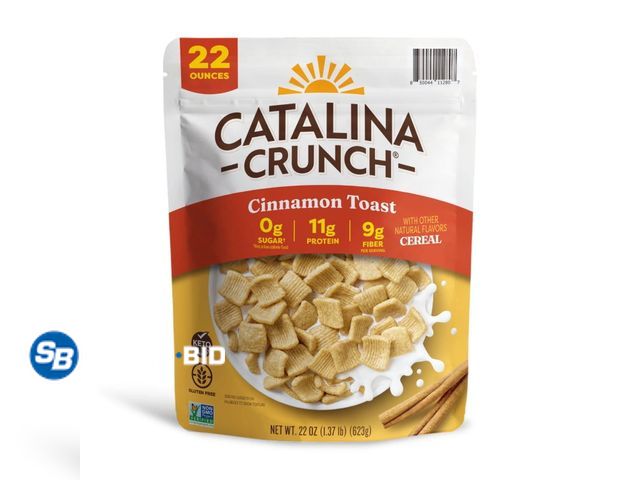 Lot 58-77277 - Catalina Crunch Cinnamon Toast Cereal, 22 Ounce - unopened - expired
