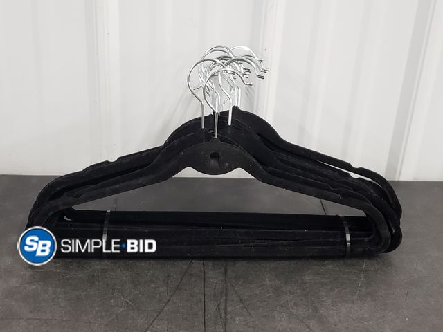 Lot 58-74587 - Lot of (20) Velvet Hangers - light use - in good condition