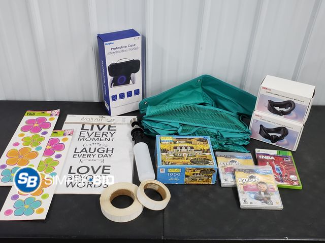 Lot 58-67363 - Box of Various Household Items/ Games and More