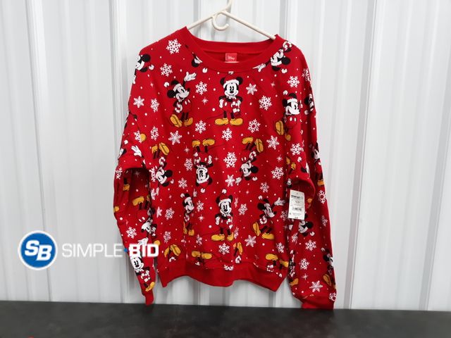 Lot 58-41669 - Disney MICKEY MOUSE Crew Sweater -  SIZE XL - in good condition
