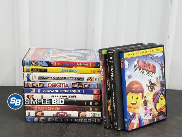 Lot 58-56624 - Lot of (13) Various DVD Movies - Ferris Buellers day off, The Lego Movie, The Hangover and More