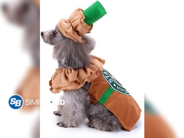 Lot 58-68796 - Lot of (3) New STAR DOGGY  hiploog Coffee Dog Costume  -- SIZE M