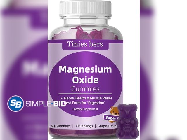Lot 58-38335 - New Magnesium Oxide Gummies 500mg, Sugar Free for Adults &amp; Kids, Best Mg Form for ‘Digestion’, f...