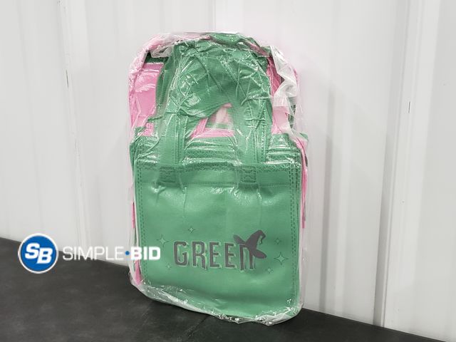 Lot 58-53918 - Lot of (48) Pink &amp; Green Party Favor Bags
