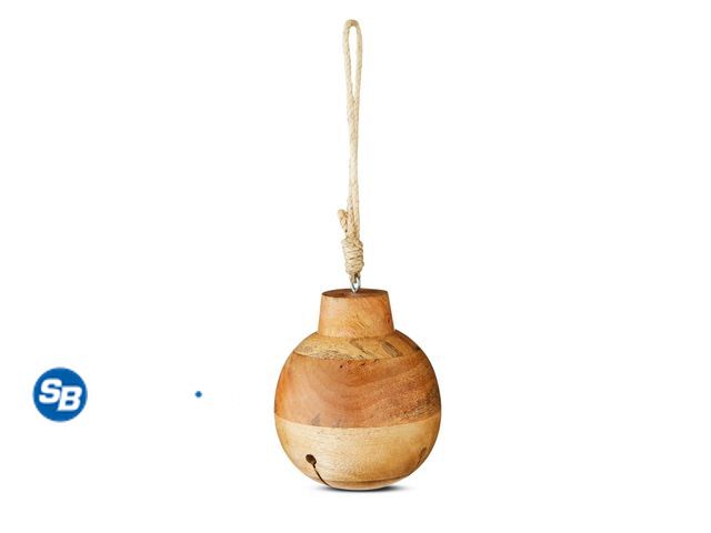 Lot 58-27180 - New My Texas House Wood Jingle Bell Christmas Hanging Decoration