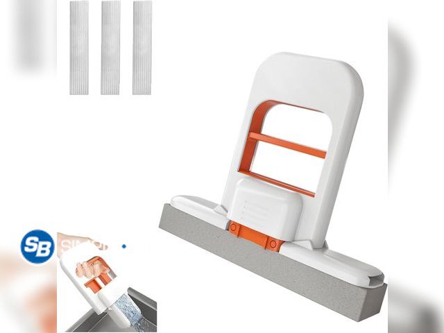 Lot 58-54278 - Mini Foldable Desktop Mop, 2025 New Self-Squeezing Sponge Mop for Small Spaces- No Touch Wringing, W...