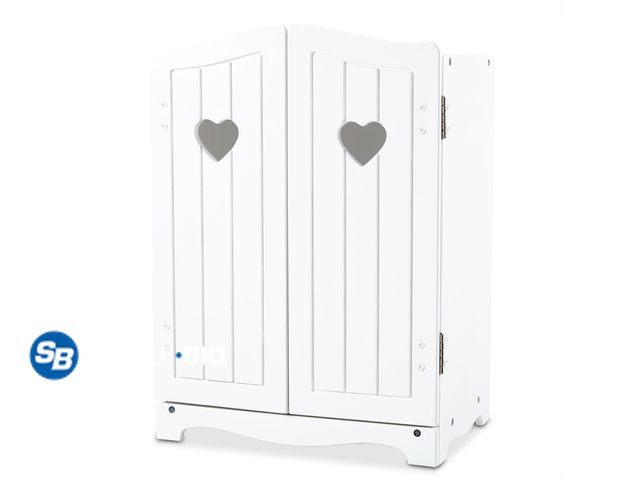 Lot 58-54856 - New Melissa &amp; Doug Mine to Love Wooden Play Armoire Closet for Dolls, Stuffed Animals