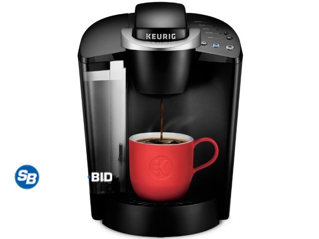 Lot 58-28473 - Keurig K-Classic Single Serve K-Cup Pod Coffee Maker, Black - light use