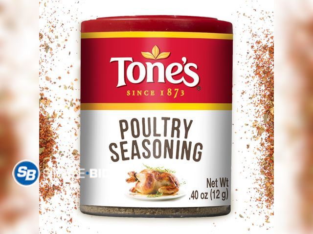Lot 58-66260 - Lot of (5) Tone's Poultry Seasoning, 0.40 Ounce - BB 4/2029 - unopened