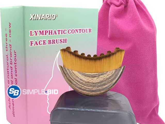 Lot 58-78150 - New Lymphatic Contour Face Brush for Sculpting &amp; De-Puffing