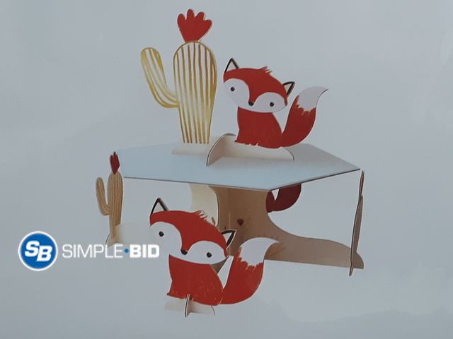 Lot 58-33661 - Lot of (12) Fold up Cake Stands