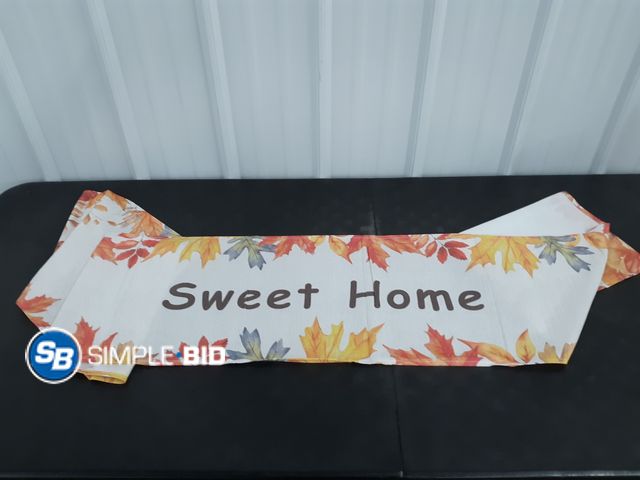 Lot 58-83934 - New Fall Maple Leaves Table Runner 13x72 Inch Autumn Leaf Rustic Farmhouse Thanksgiving Seasonal Kit...