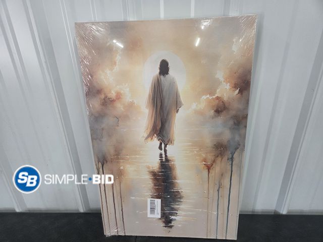 Lot 58-84329 - New Jesus Walking on Water Canvas - approx. 12" x 16"