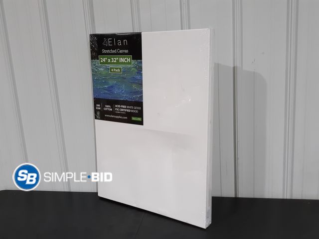 Lot 58-31762 - Elan Stretched Canvas Wall art 4 pack - 24" x 32"