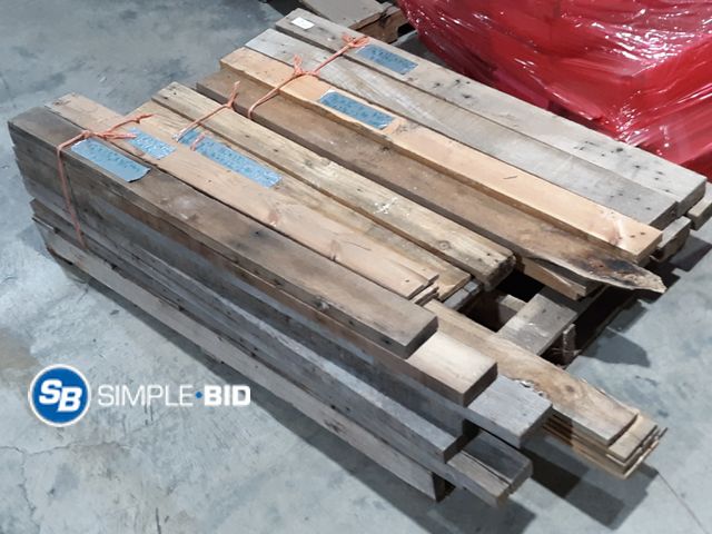 Lot 58-27032 - Skid full of Various Cuts of Wood Pieces