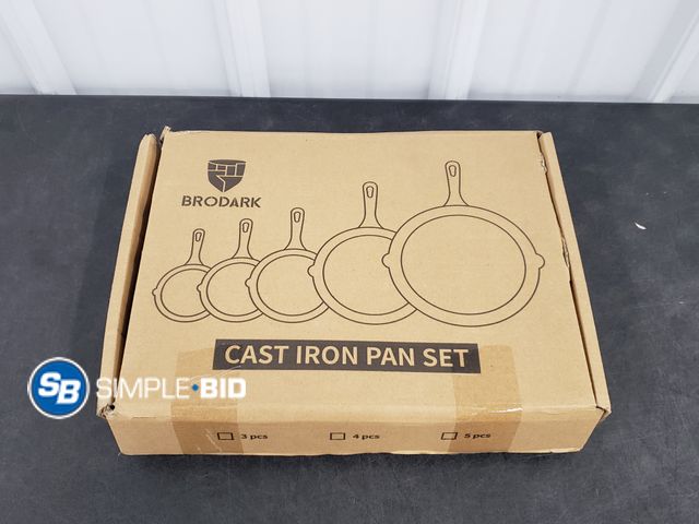 Lot 58-30140 - Set of (3) Brodark Cast Iron Pans - New