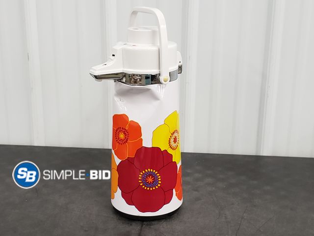 Lot 58-80366 - Floral Metal Air Pot Dispenser - Dented