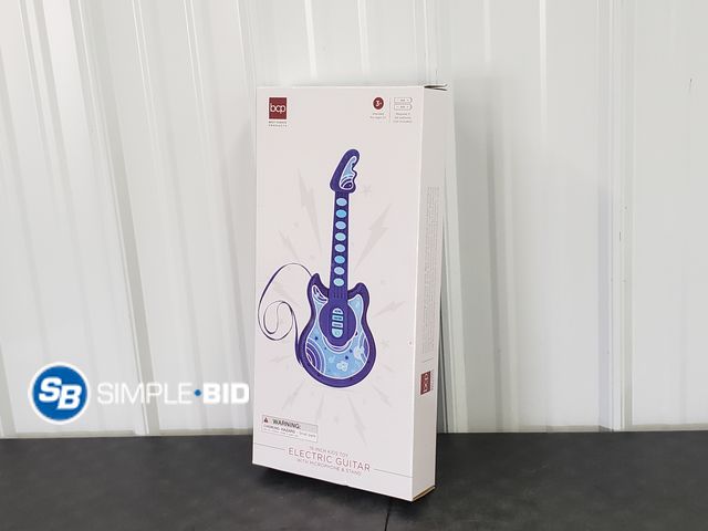 Lot 58-68836 - BCP 19" Kids Toy Electric Guitar with Microphone &amp; Stand - New