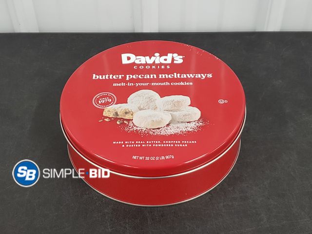 Lot 58-60901 - David's Cookies Butter pecan Meltaways - unopened