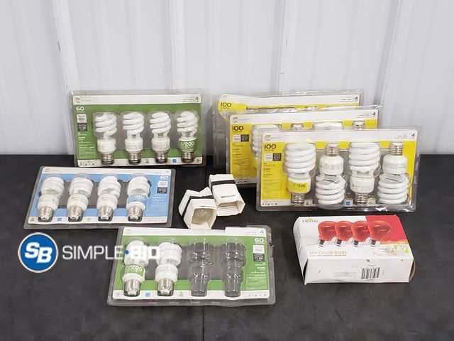 Lot 58-84397 - Box Full of Various Light Bulbs