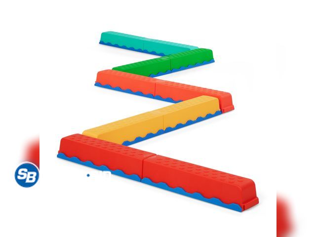 Lot 58-58087 - New Battat Busy Beams 10 PCS Sensory Balance Beams for Kids, Active Playset for 3 Years +