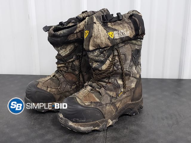 Lot 58-78223 - Men's Scent Blocker Camo Boots - SIZE 10 - used condition