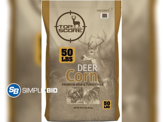 Lot 58-68116 - New Top Score Manna Pro Deer Corn - Deer and Turkey Feed 50lb