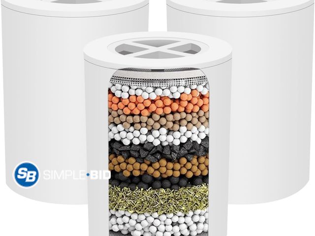 Lot 58-68616 - New AWO 3 PACK A-01 Replacement Shower Head Filter Cartridge Compatible with Afina Showerhead,Multi ...