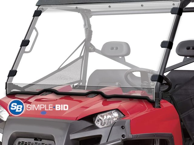 Lot 58-75840 - New StarknightMT UTV Windshield for Ranger 800 2010-2016, Fullsize 570 2016-25 Scratch-Resistant PC,...