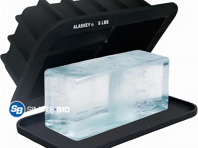 Lot 58-18052 - New Alaskey® Extra Large Ice Block Mold With Lid (Single) - Shape 5 lbs Ice Bricks - Professional Si...