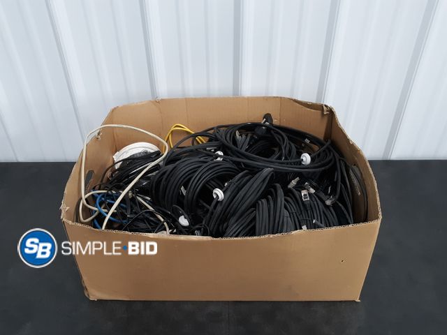 Lot 58-37125 - Box of Network Patch Cables and More