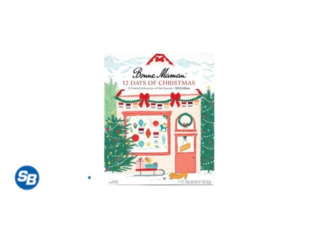 Lot 58-83101 - Bonne Maman 12 Days of Christmas Gift Set, 1 Ounce Jars (Pack of 12) - unopened - expired