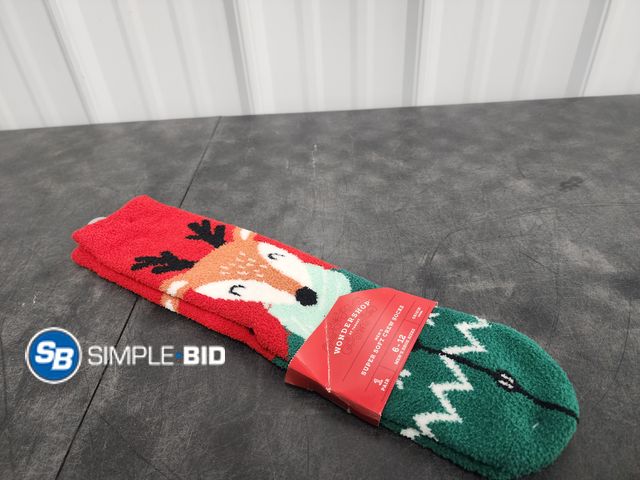 Lot 58-40123 - New Men's Wondershop Super Soft Crew Socks - Men's Shoe Size 6-12