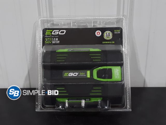 Lot 58-29251 - Ego Power Battery - ARC Lithium 56V 5.0 HA Battery - Compatible with all EGO Power Outdoor Power Equ...