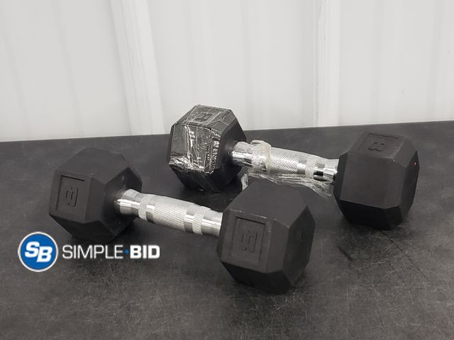 Lot 58-60814 - Lot of (2) New CAP 8lb Dumbbells