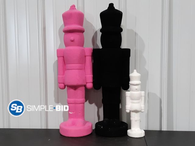 Lot 58-35274 - Lot of (3) New foam NUTCRACKER Decor