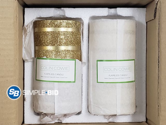 Lot 58-68591 - Set of (2)  Colin Cowie Flameless Candles - LED