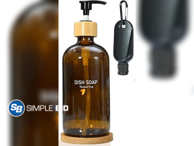 Lot 58-33783 - New Sink Soap Dispenser with Pump, MuievorVue Kitchen Soap Dispenser, Hand Soap Dispenser for Kitche...