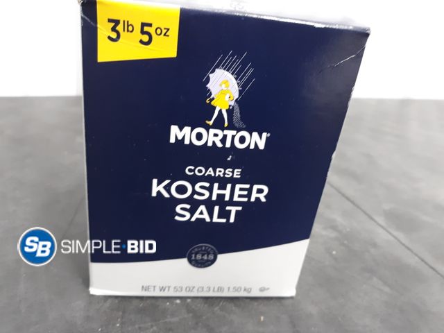 Lot 58-31042 - Morton Coarse Kosher Salt 3.3lb - unopened