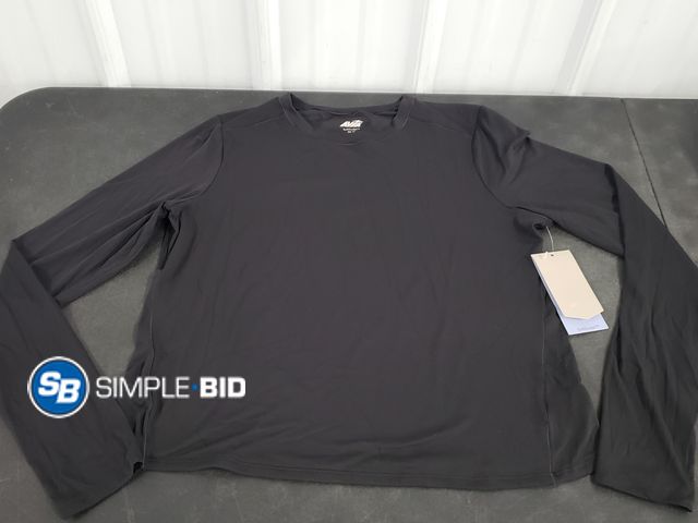 Lot 58-72309 - New AVIA Women's SoftSculpt Compression Crew Neck Top, Size XXL Black